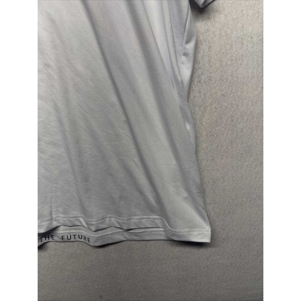 Quiksilver Mens XXL White Short Sleeve Regular Fit Logo Performance T-Shirt - Picture 7 of 14